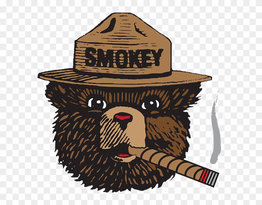 Watercolor Smoke - Smokey Bear Logo Png Clipart