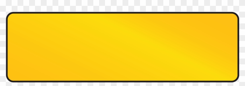 Blank License Plate Png Transparent Background - Yellow Blank Number Plate Clipart