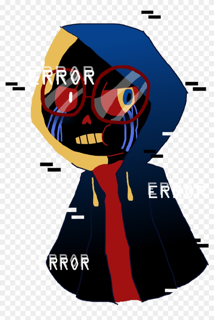 Cute Error Sans With Glasses Clipart