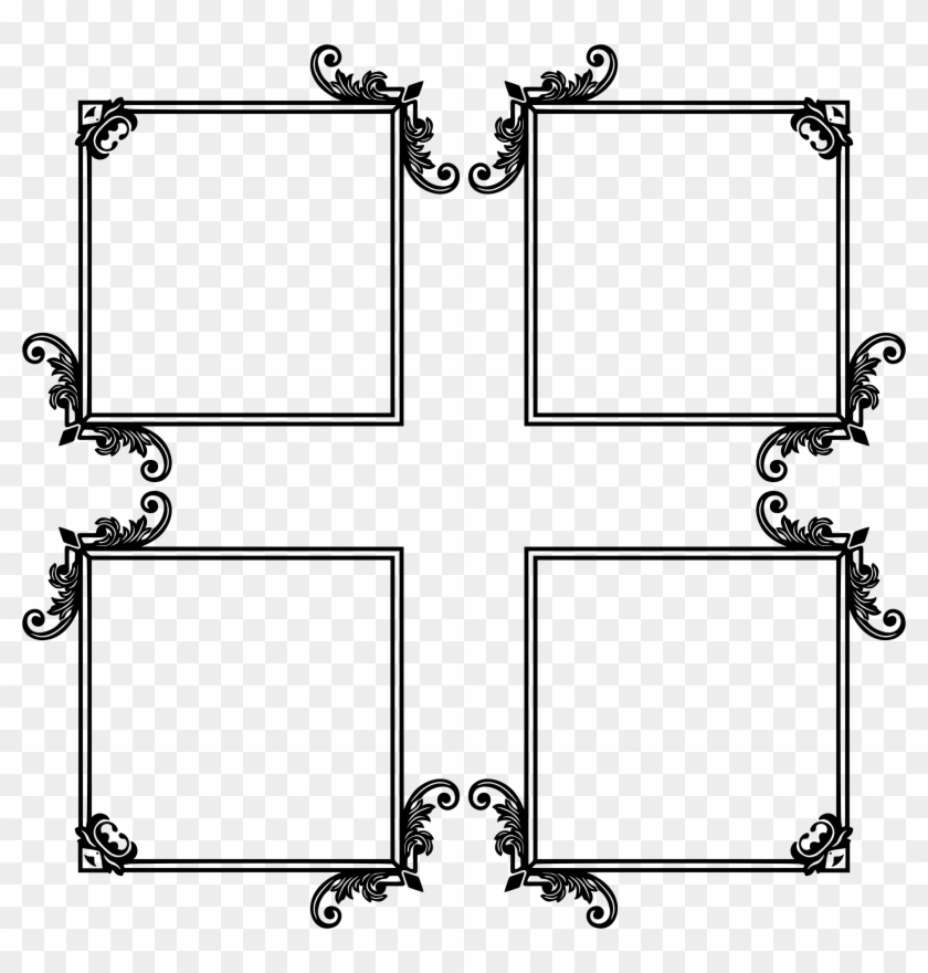 Flourishes Svg Ornamental - Trang Tri Khung Clipart
