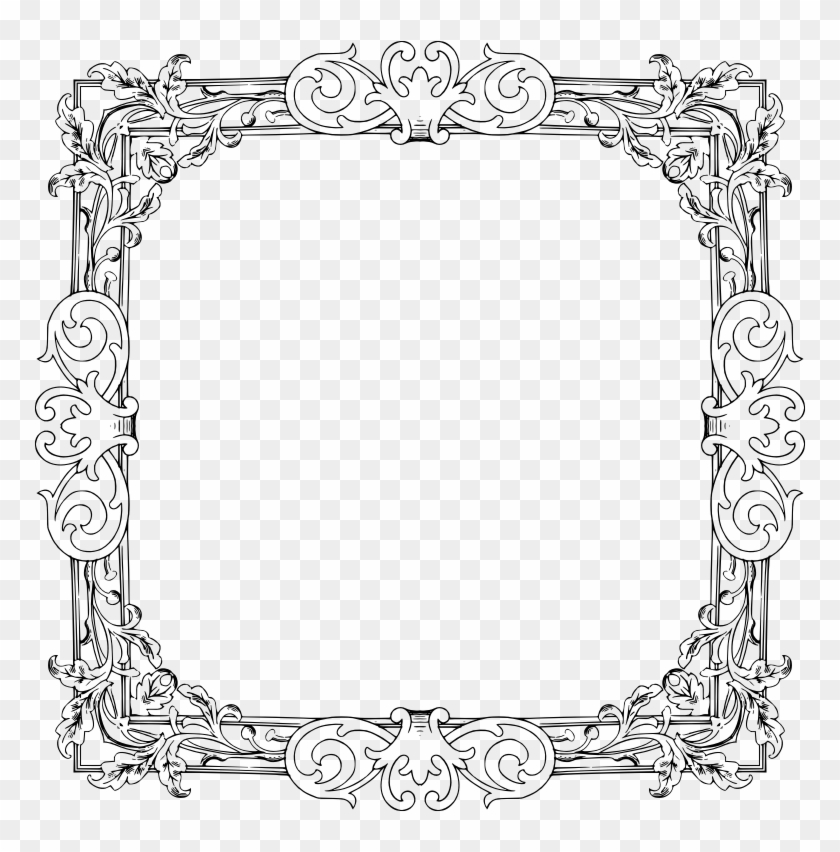 Vintage Flourishes Png - Picture Frame Clipart