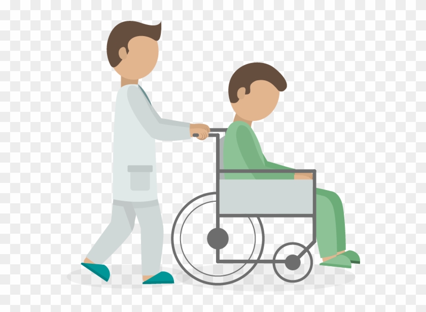 Patient Clipart Caring Person - Patient Transport - Png Download #2628747