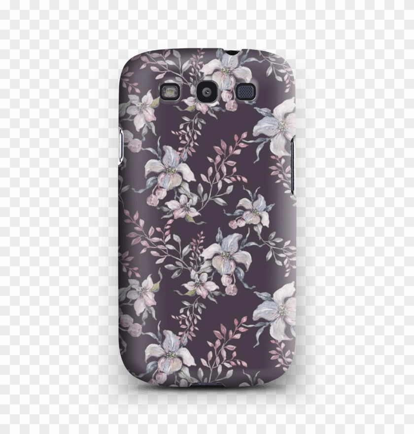 Flowers & Purple Case Galaxy S3 - Mobile Phone Case Clipart #2629897