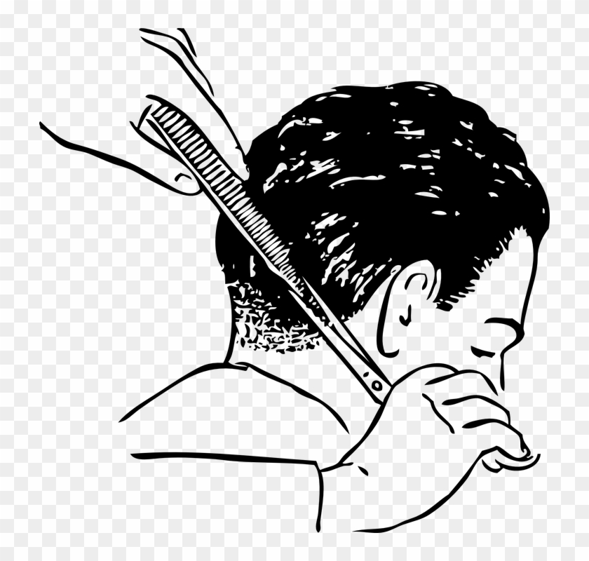 Clip Art Free Clipart Group Scissors Barber Hair Free - Hair Cuts Clip Art - Png Download