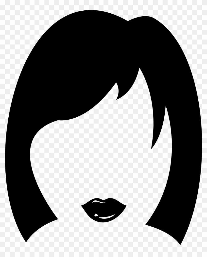 Haircut Clipart Woman Hair - Ladies Hair Clip Art - Png Download