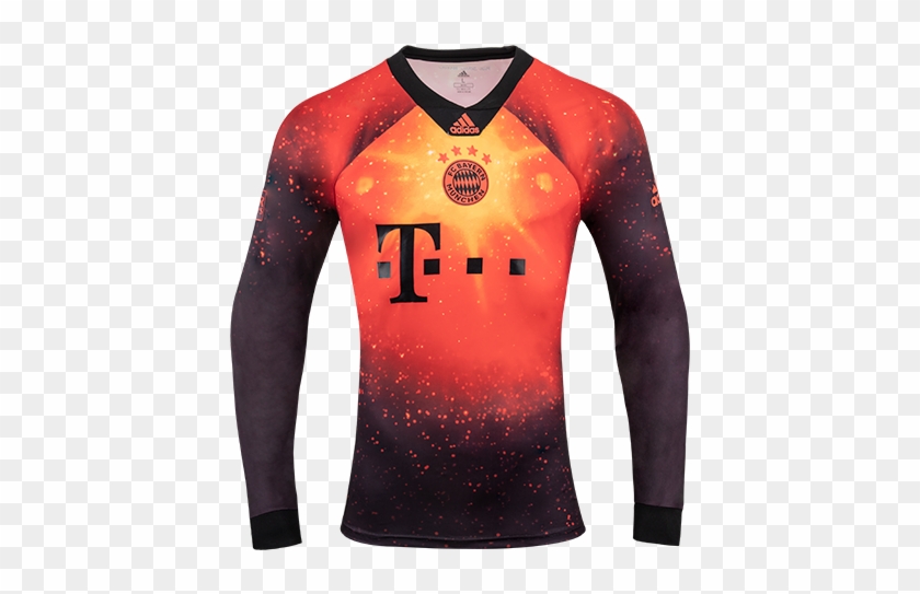 18-19 Bayern Munich Ea Sports Brown Long Sleeve Jerseys - Jersey Clipart