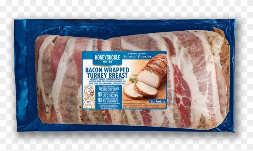 Bacon Wrapped Turkey Breast - Product With Cultured Dextrose Clipart