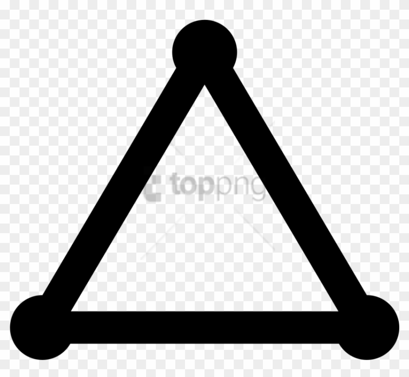 Free Png The Image Is Of A Shape That Has Three Sides - Triangulo Icon Png Clipart #2631700