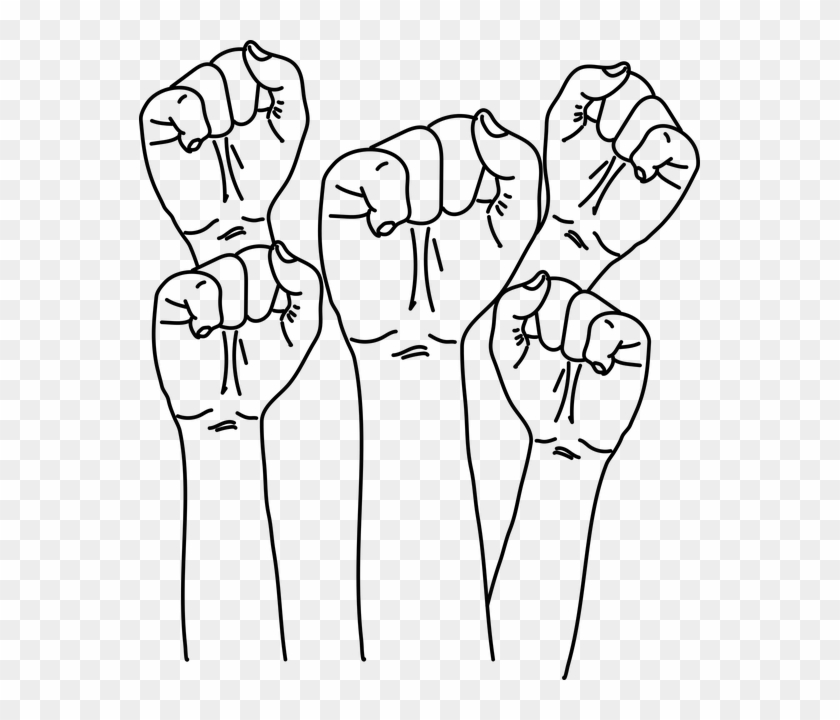 Fist, Cuffs, Hands, Top, Hand, Puno, Gesture, Force - Black And White Fist Pump Transparent Clipart #2631873