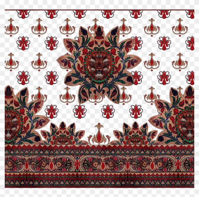 Vector Flower Leaf Png 2365,textile Design Psd Files - Motif Clipart #2631970