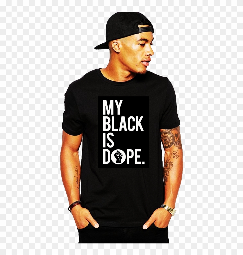 My Black Is Dope - Men With Tattoos In T Shirts Clipart