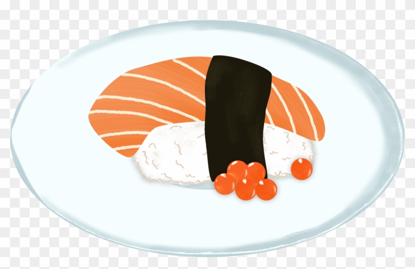 Sushi Salmon Decorative Elements Fresh Png And Psd - Salmon Clipart #2632588