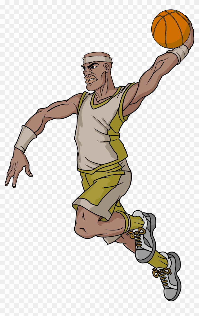 Cartoon Character Transprent - Basketball Player Cartoon Characters Clipart