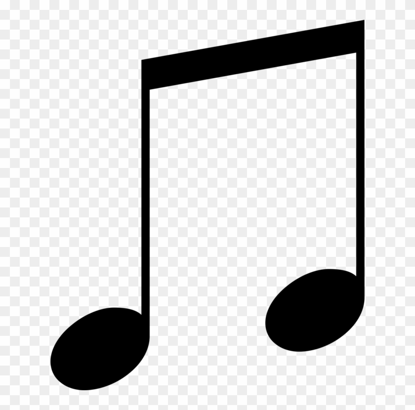 Two Eighth Notes Clip Art - Png Download