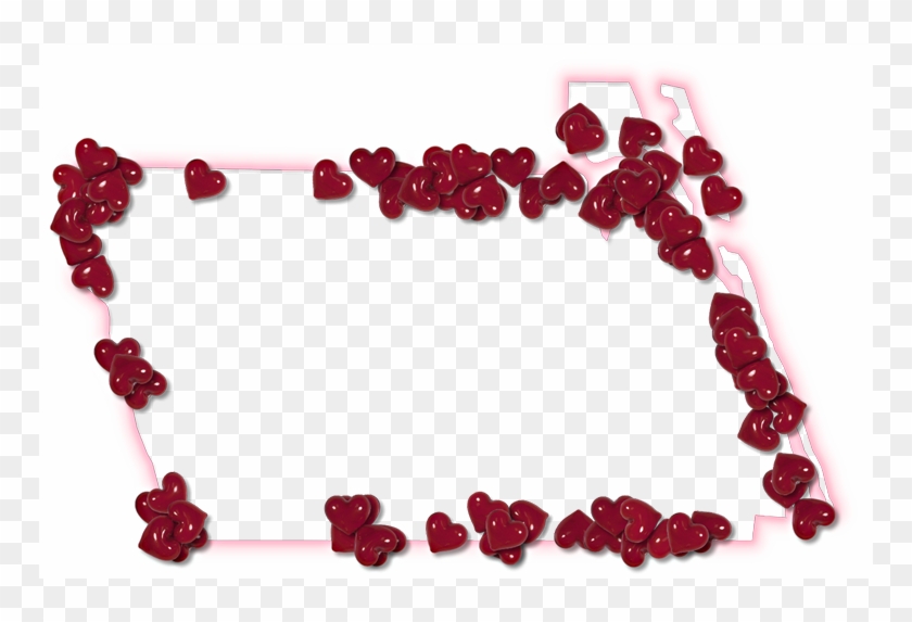 A Map Of Martin With A Pink Glow Outline And Randomly - Necklace Clipart #2632944