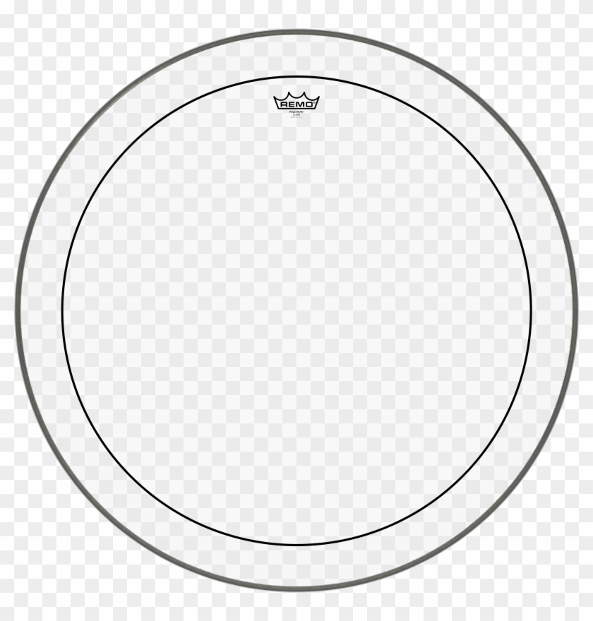 Remo Pinstripe Clear Bass Drumhead, 30" - Remo Ambassador Clear Clipart