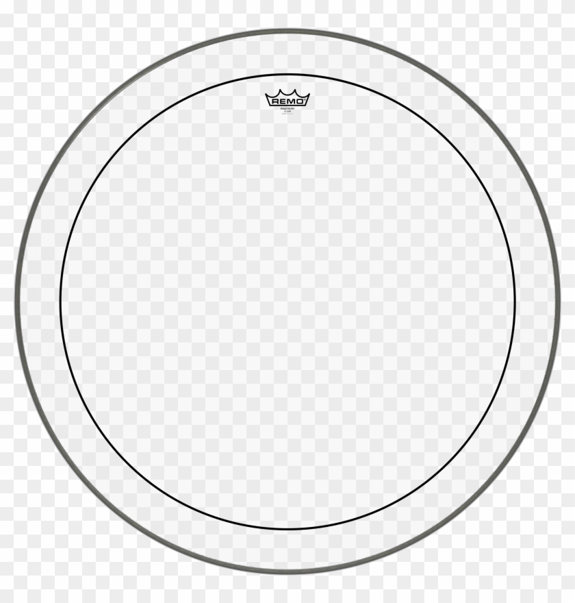 Remo Pinstripe Clear Bass Drumhead, 30" - Remo Ambassador Clear Clipart #2633300