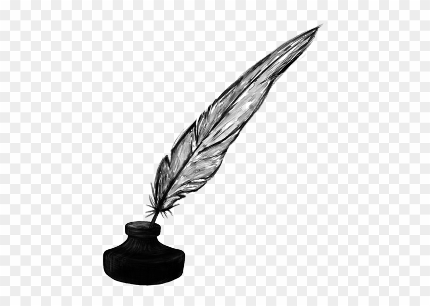 Inkwell Ink Transprent Png Free Download Feather - Png Pen Clipart #2634088