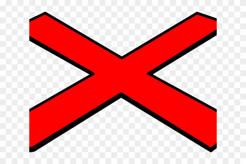 Red Cross Mark Clipart White Background - X With Clear Background - Png Download