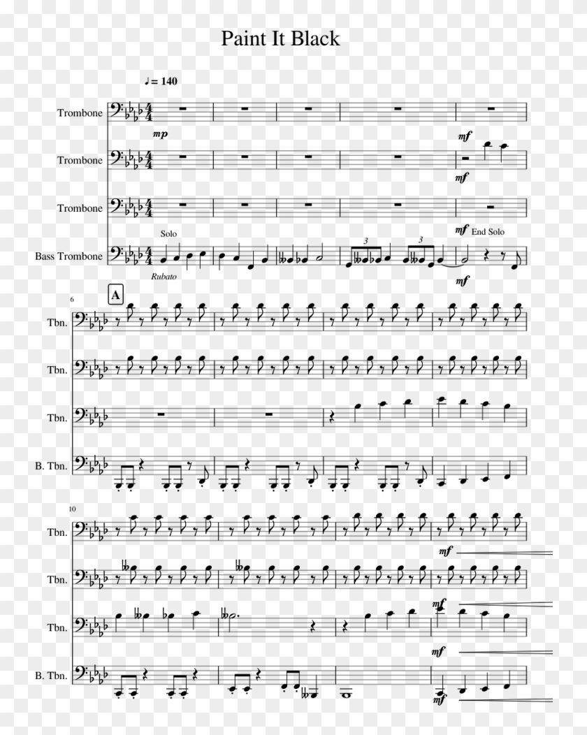 Silent Night Trombone Quartet Clipart