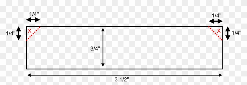 Cut The Corners Off, That Are Marked With A Red X - Statistical Graphics Clipart