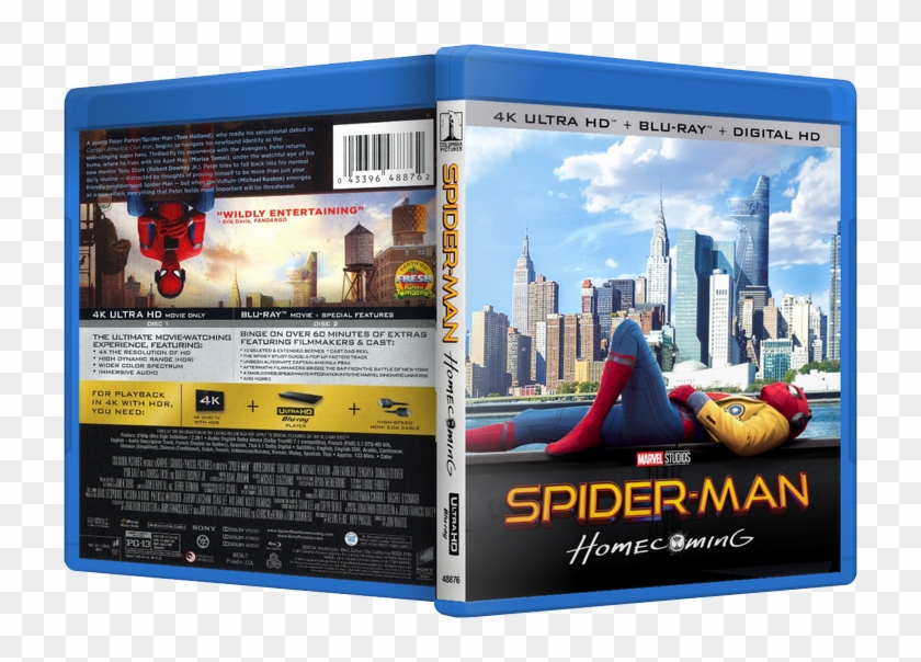 Peter Parker Balances His Life As An Ordinary High - Spiderman Homecoming Blu Ray Clipart #2634629