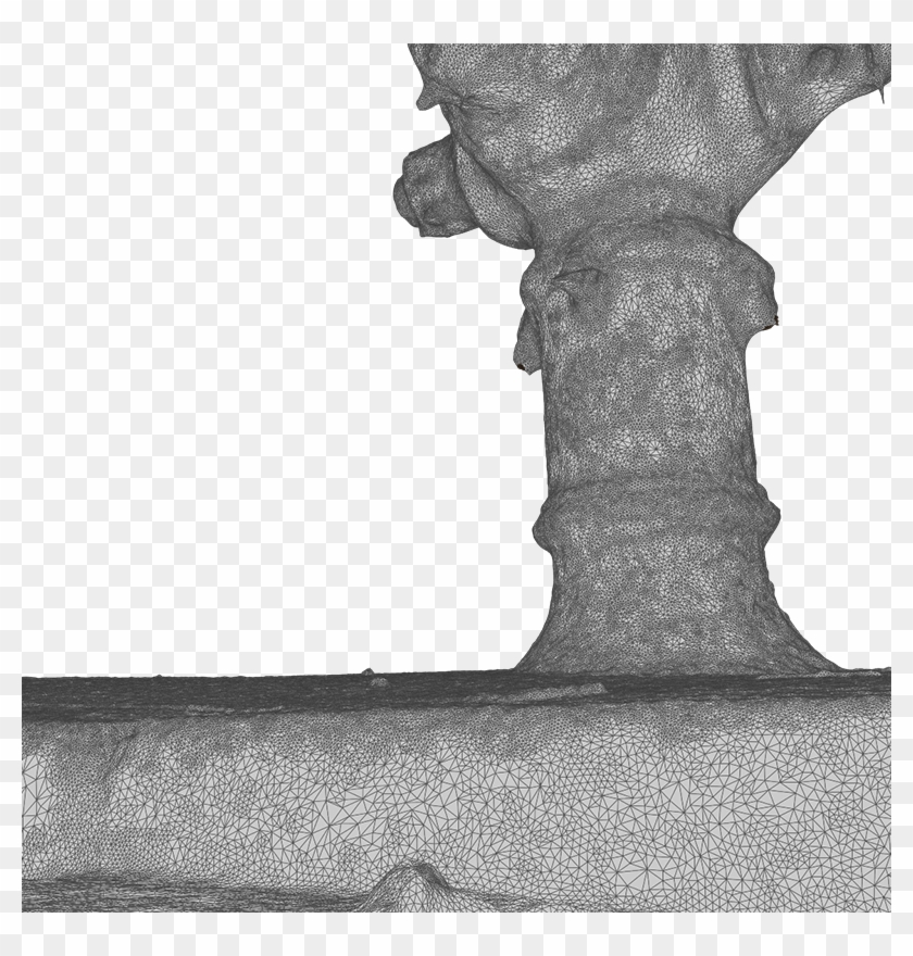 Red Fire Hydrant - Monochrome Clipart