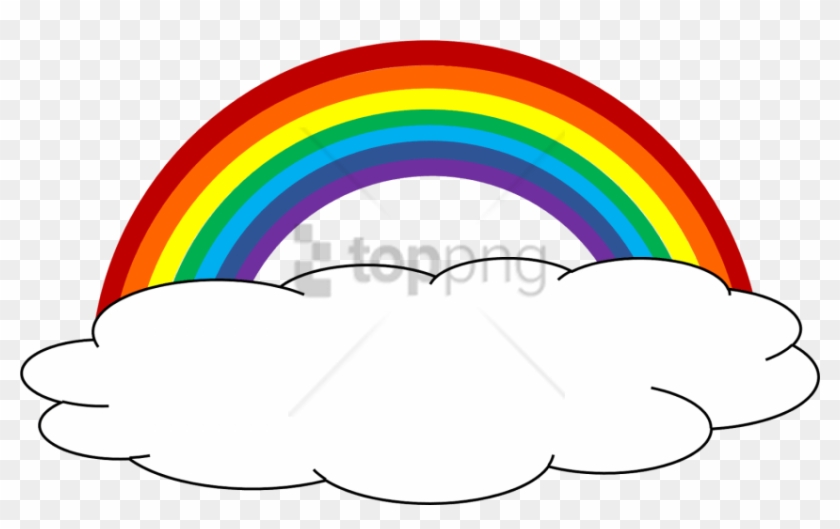 Free Png Rainbows And Clouds Png Png Image With Transparent - Rainbow With Clouds Clip Art #2635223