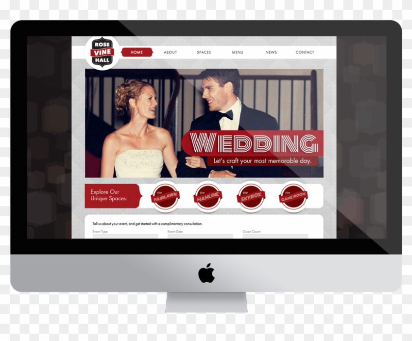 Rose Vine Hall Website - Led-backlit Lcd Display Clipart