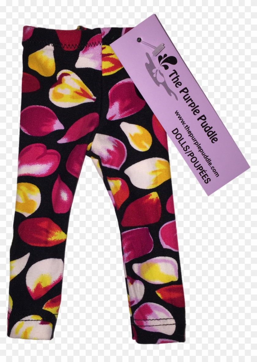 Falling Petals Doll Leggings - Pajamas Clipart #2635576