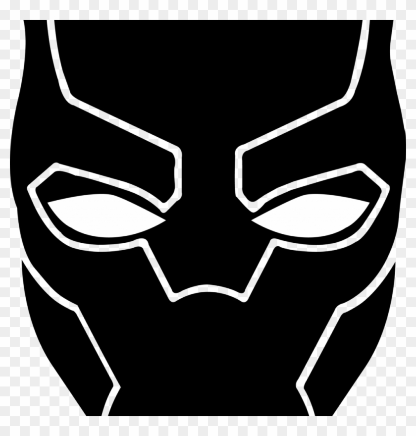 Black Panther Mask Drawing Easy Clipart #2636014