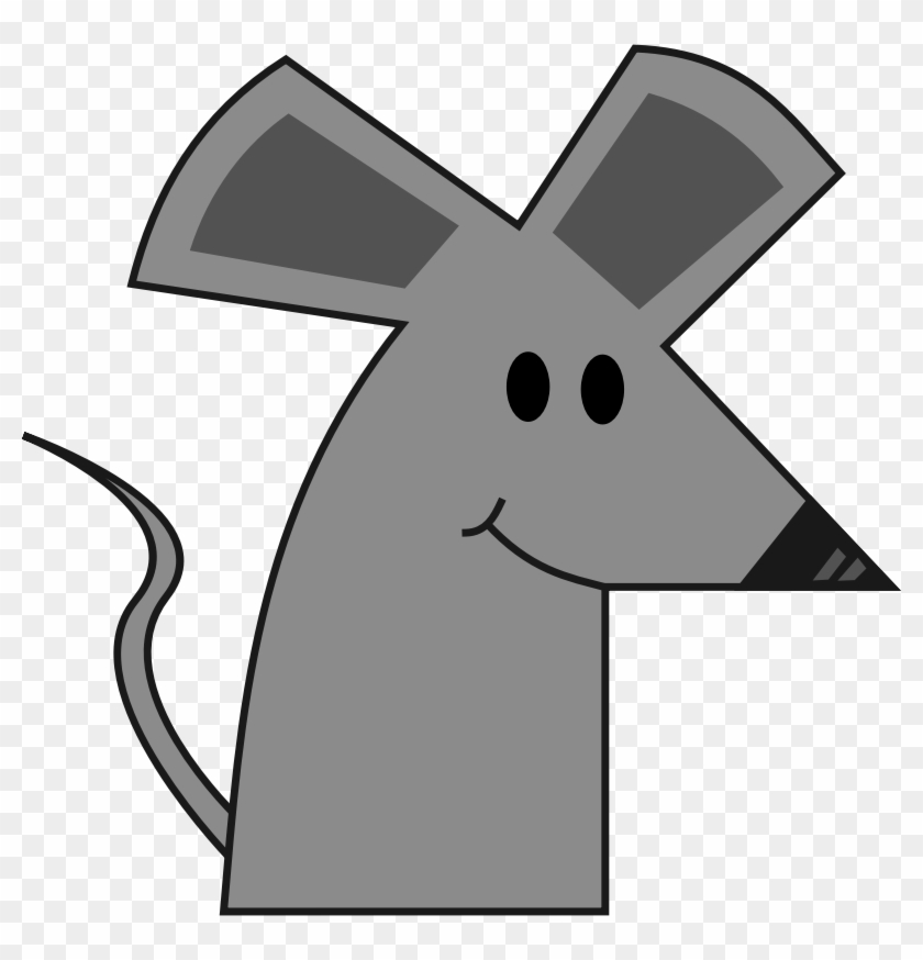 Mouse Clipart Simple - Easy Cartoon Cute Mouse - Png Download
