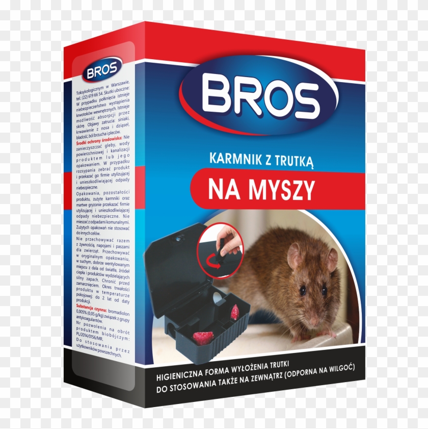 Bros Mouse Killer In Bait Box - Bros Granulat Na Myszy 2 5kg Clipart