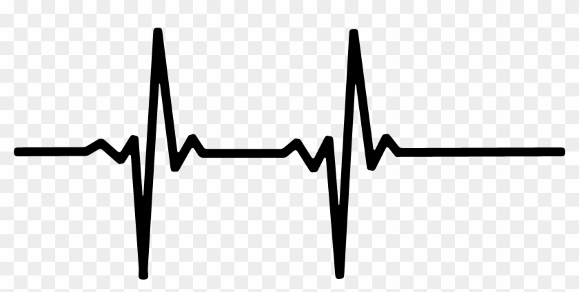Heart Rate Pulse Live Line Wave 459225 - Black And White Heartbeat Monitor Clipart