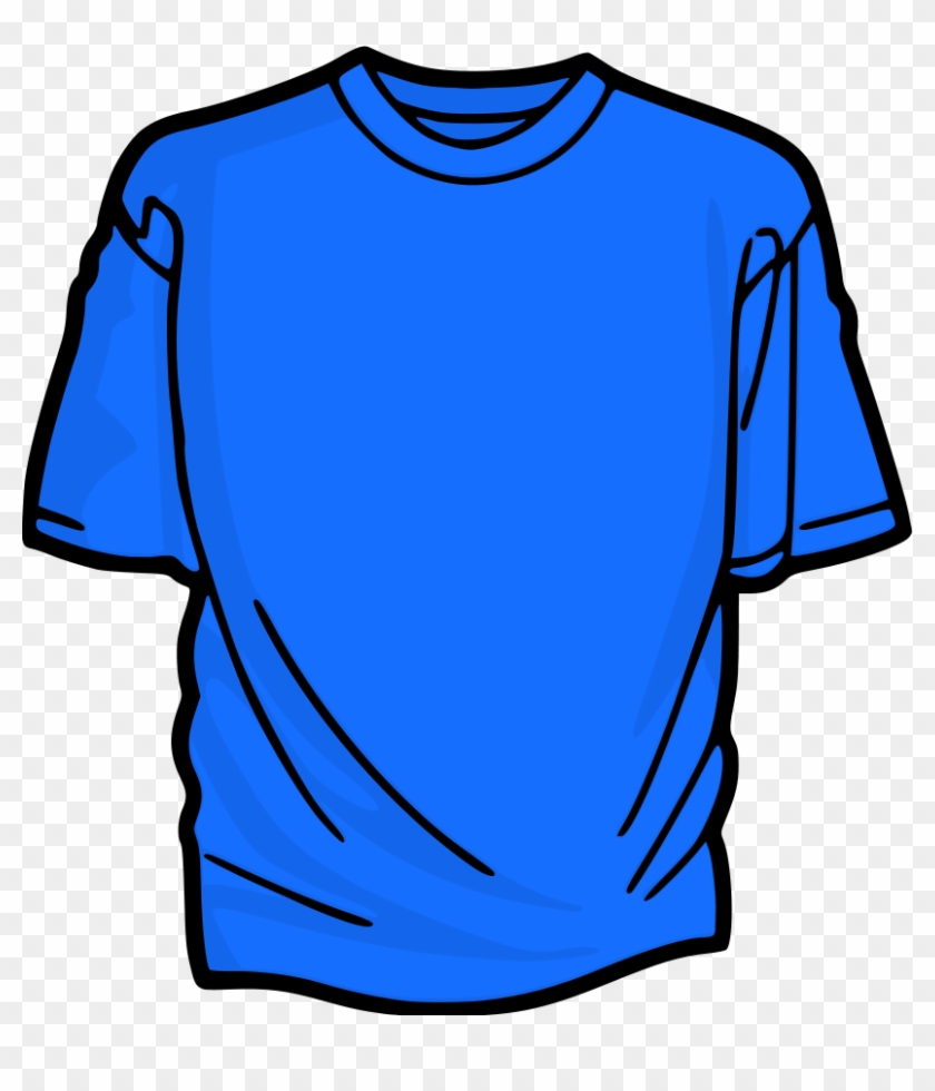 T Shirt - Blue T Shirt Clipart - Png Download