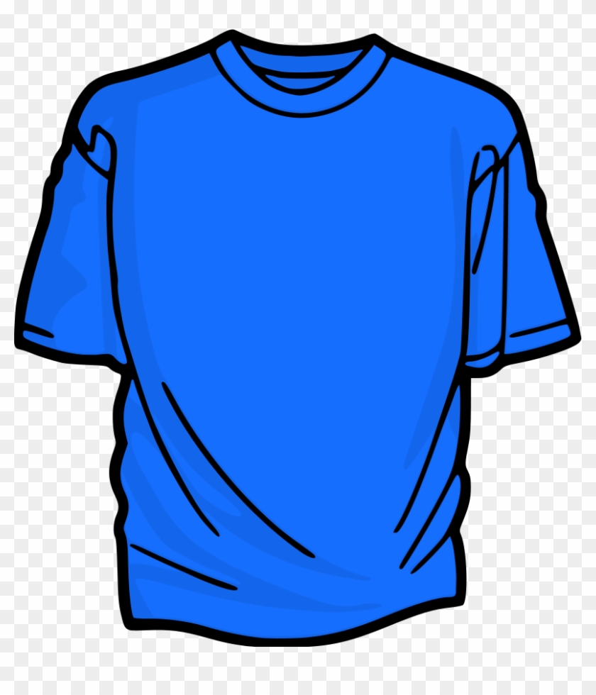 T Shirt - Blue T Shirt Clipart - Png Download #2636563