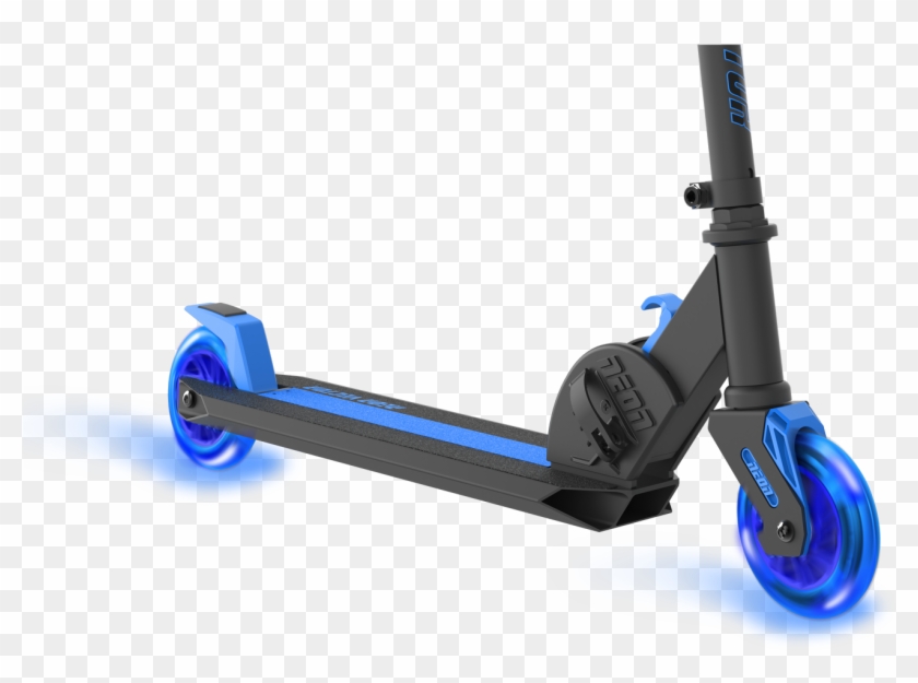 Neon Vybe Kick Scooter Vector Blue For Kids, Foldable - Shark Wheel Scooter Clipart