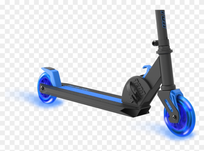 Neon Vybe Kick Scooter Vector Blue For Kids, Foldable - Shark Wheel Scooter Clipart #2636961