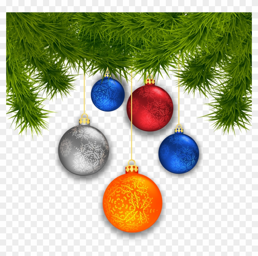 View Full Size - Christmas Tree Ball Ornaments Clipart Png Transparent Png #2636965