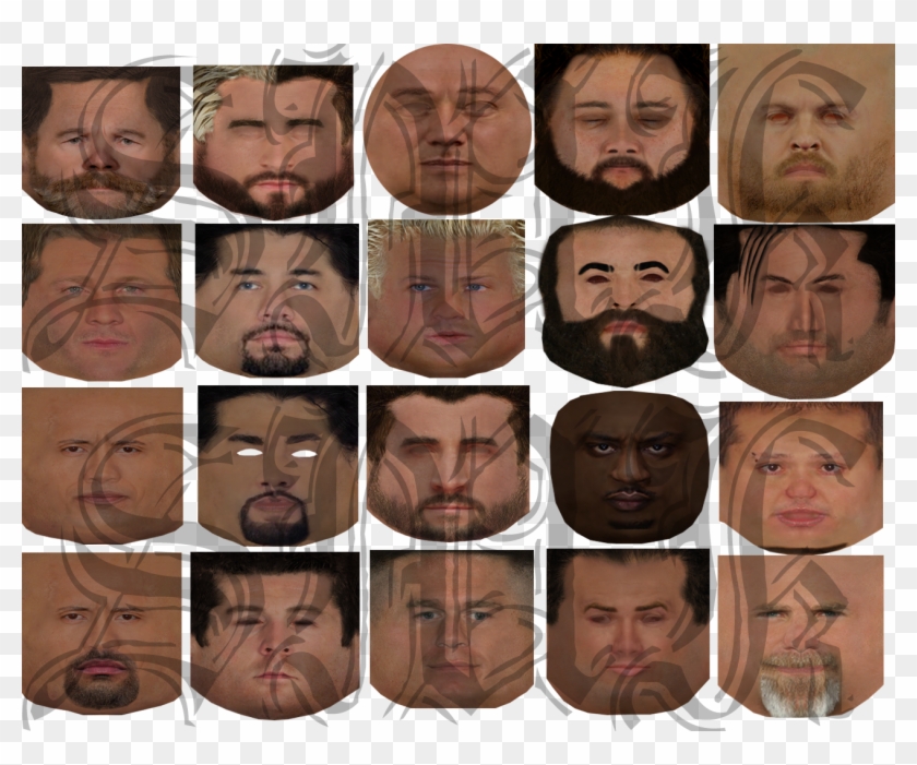 Smks Custom Textures Showcase General Chat Png John - Wwe Roman Reigns Face Textures Clipart