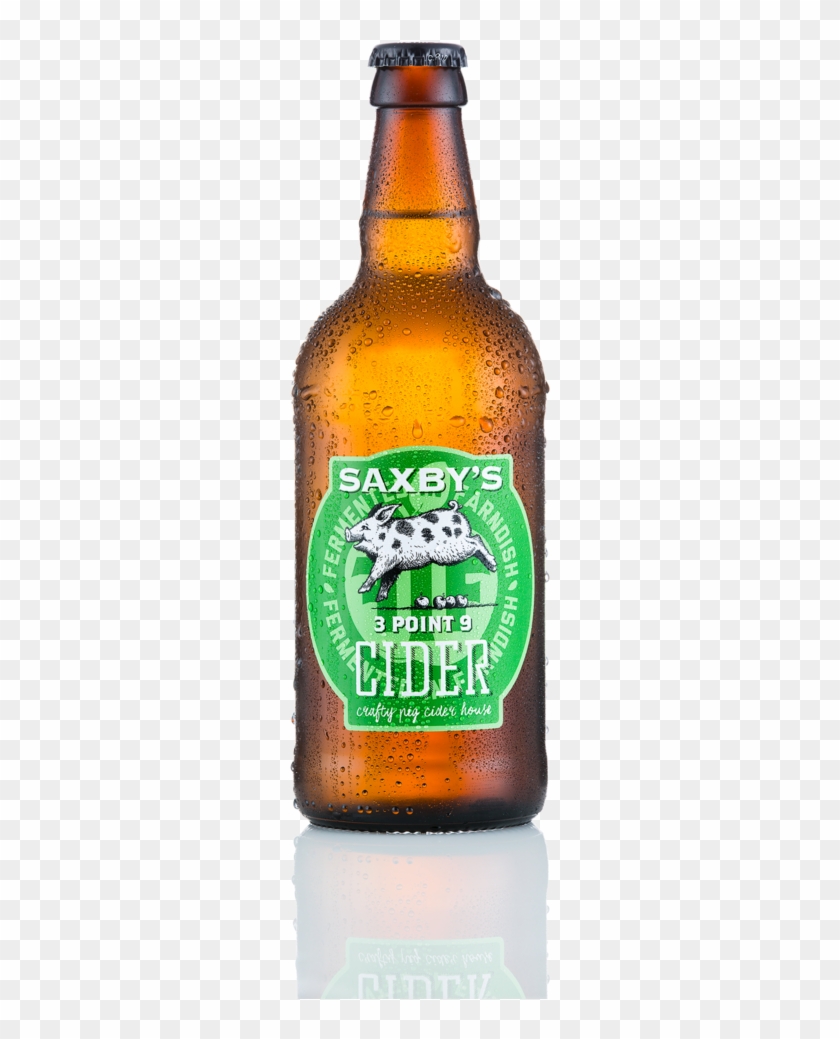 Saxbys Cider 3 Point 9 Bottle Sq - Beer Bottle Clipart