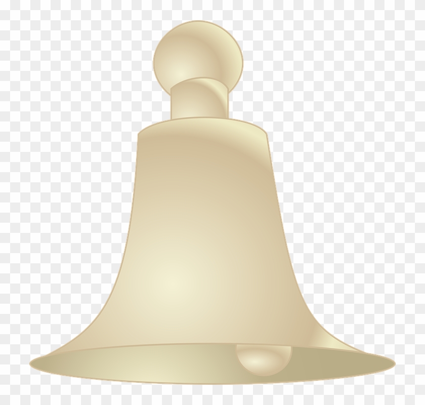 Bell, Church Bell, Ringing, Golden, Christmas, Xmas - Lampshade Clipart #2637990