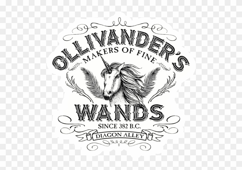 #harrypotter #hp #ollivanders #wands #varinhas #diagonalley - Ollivander Unicorn Logo Clipart