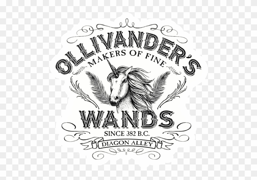 #harrypotter #hp #ollivanders #wands #varinhas #diagonalley - Ollivander Unicorn Logo Clipart #2638035