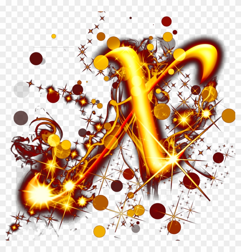 Gold Light Effect Letters Psd Png And - Graphic Design Clipart