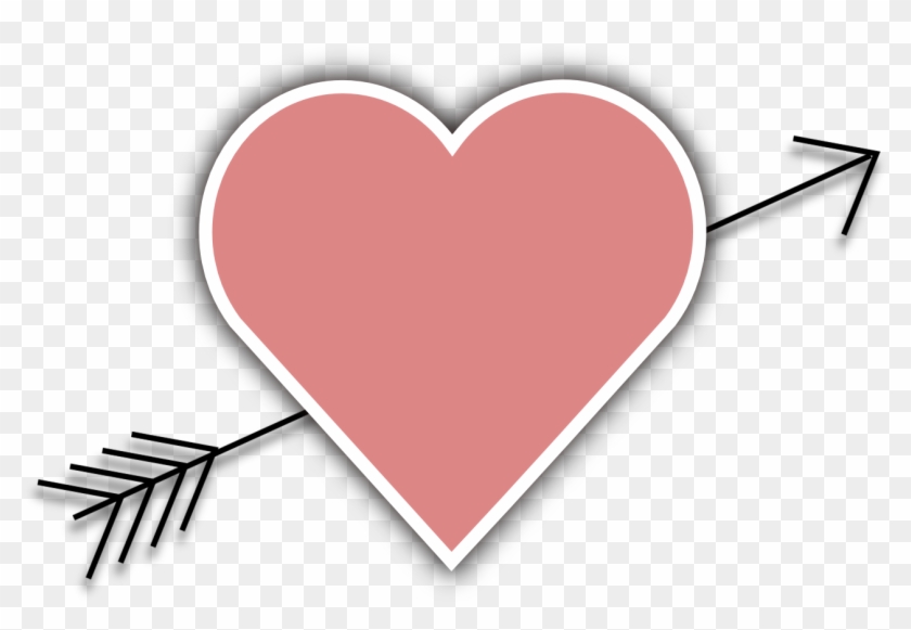 Wedding, Heart Arrow Love Valentine Cupid February - Heart Arrow Clipart No Background - Png Download #2638615