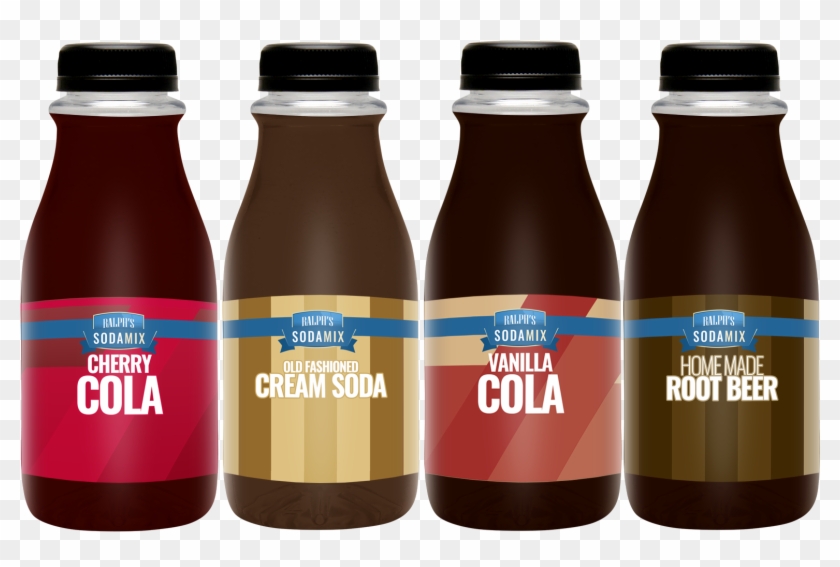 Flavors Four Pack Ralphs Sodamix Cherry Cola Root Beer - Soft Drink Clipart #2639188