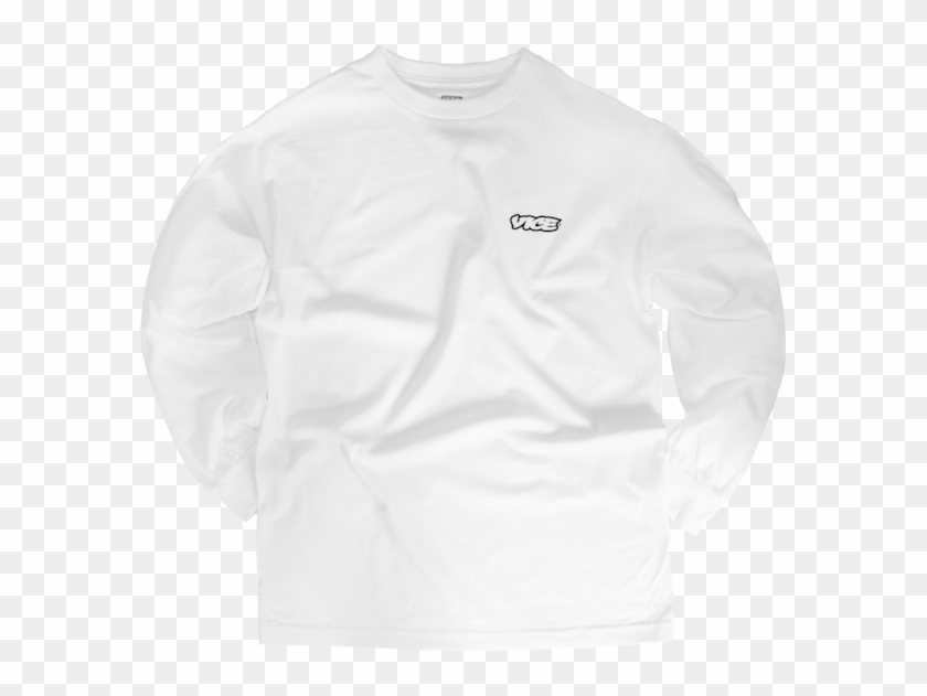 Vice Classic White Long Sleeve T Shirt $35 - Long-sleeved T-shirt Clipart