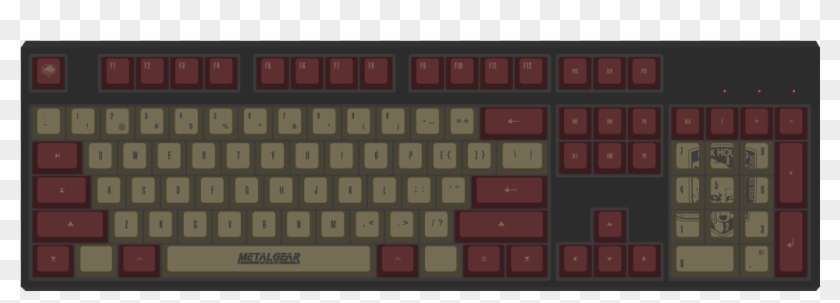 Metal Gear By Afterdark 104-key Custom Mechanical Keyboard - Apple Magic Keyboard Mit Ziffernblock Clipart #2639627