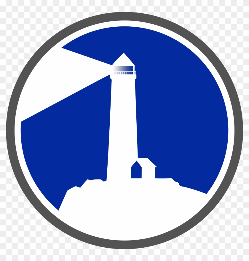 Blue Lighthouse Logo Clipart